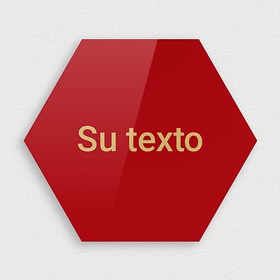 Placas Letras Rojas Placas rojas: soluciones señalización profesional impactante | OTYPO