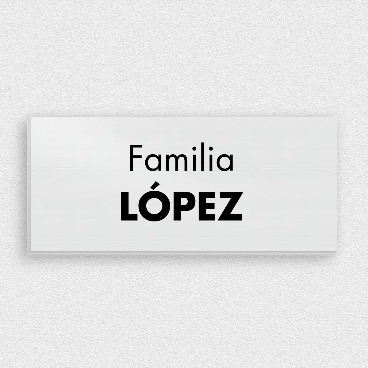 Placa Decorativa De Aluminio Y Polietileno, Número De Calle Decorativa Para Puertas Y Buzón - Colección De Madera, 2 Líneas Personalizables