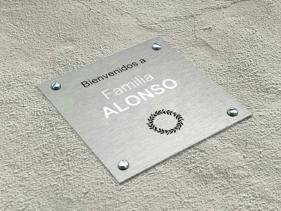 Placa Número De Vivienda - Placa Aluminio Personalizable